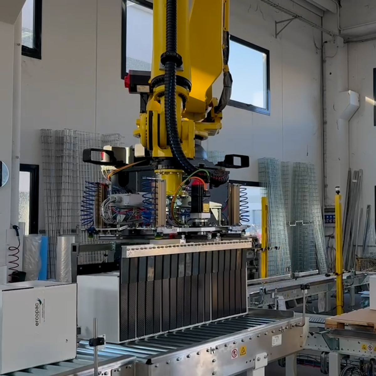 braccio robotizzato per la palettizzazione di carichi