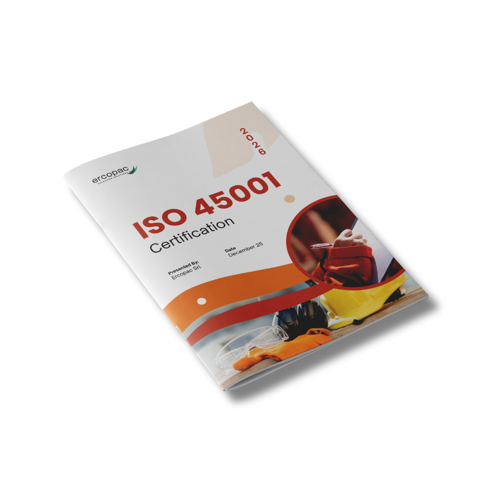 mock-up della certificazione iso 45001 di ercopac