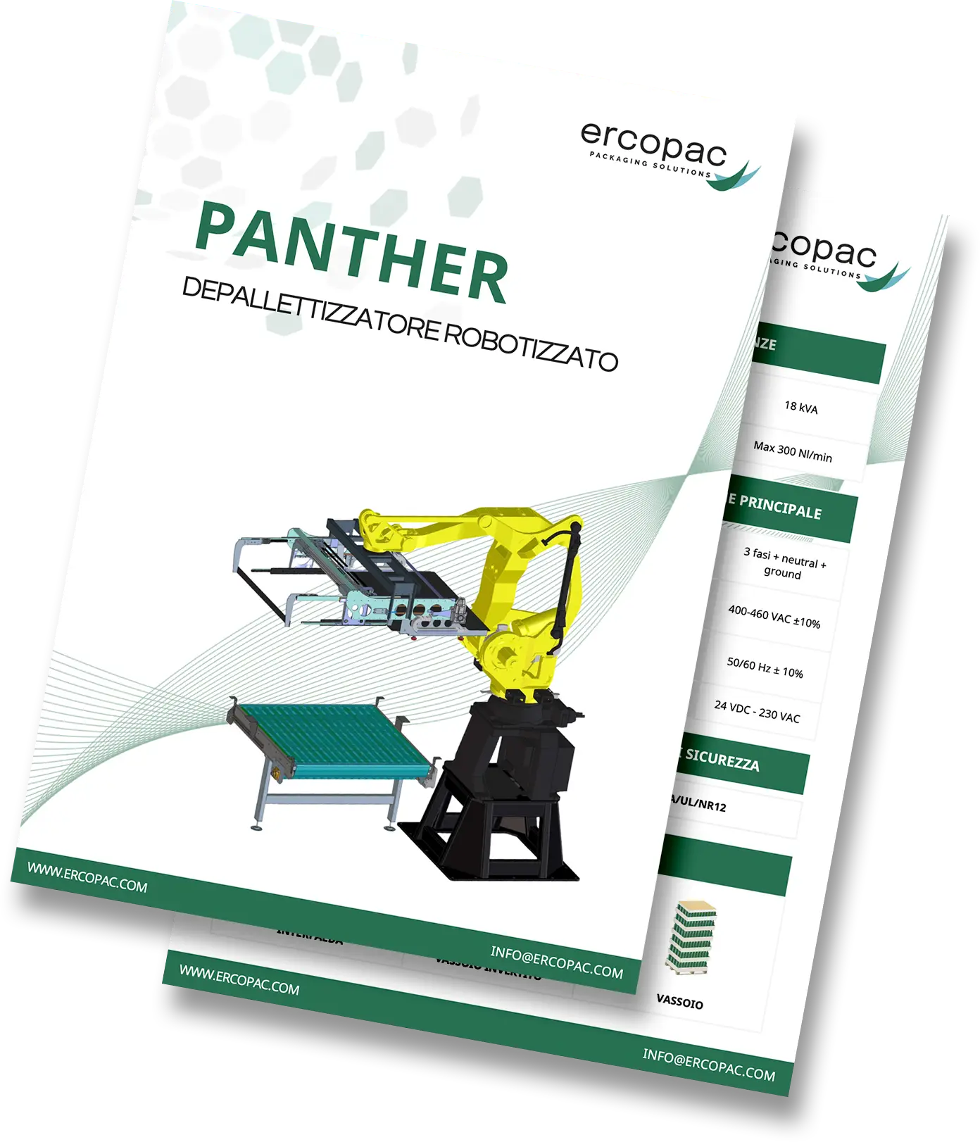 Scheda Tecnica depallettizzatore PANTHER Sistema di depallettizzazione robotizzata