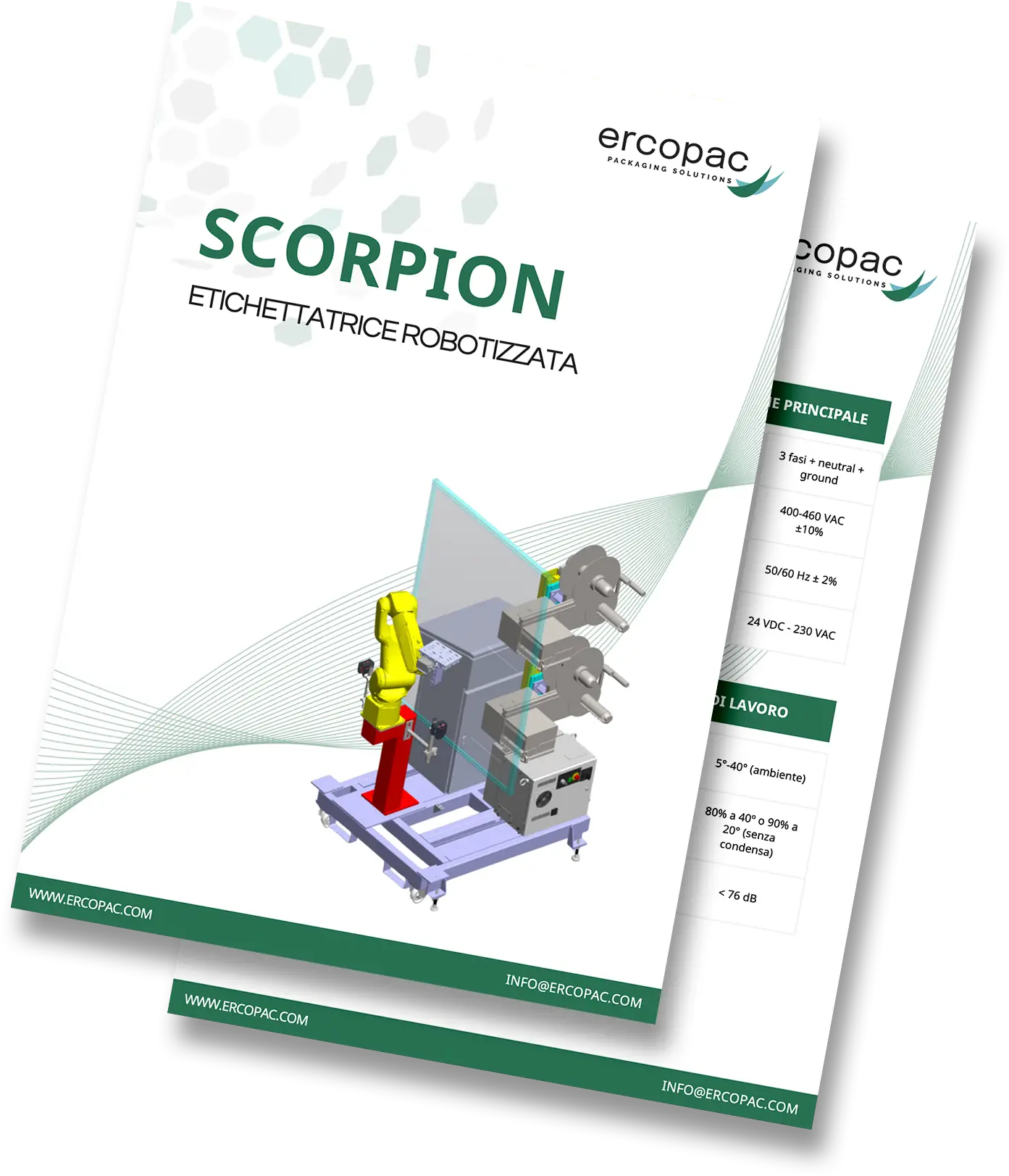 Scheda Tecnica Etichettatrice robotizzata SCORPION