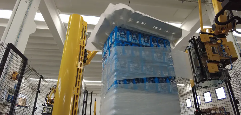 Brevetto Ercopac anti-acqua per cicli di fasciatura in un’unica operazione, con risparmio di tempo e materiale.