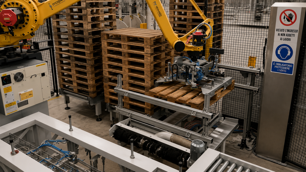 sistema di controllo automatico pallet vuoti